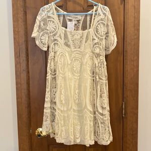 Free People cream lace dress. Brand new
